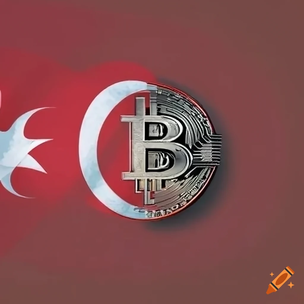 Bitcoin on Turkey flag