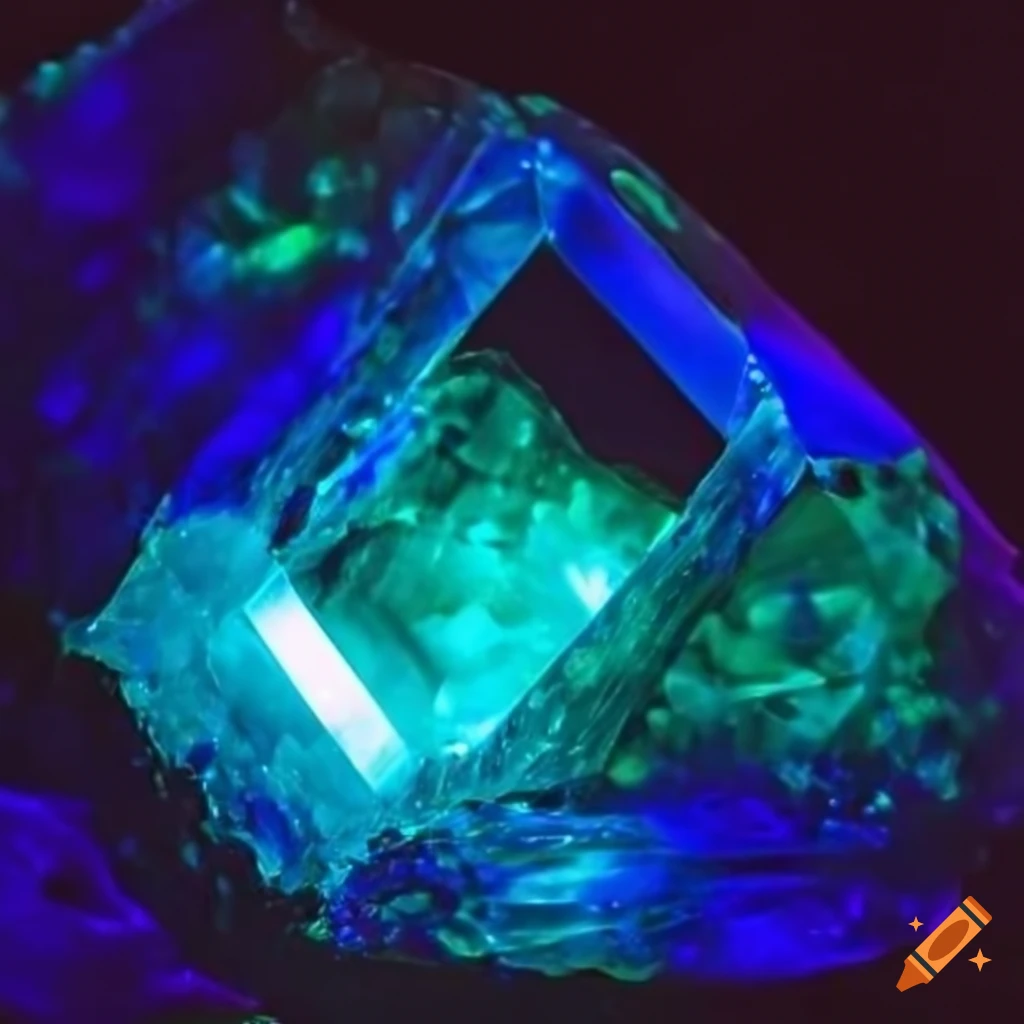 Glowing crystals