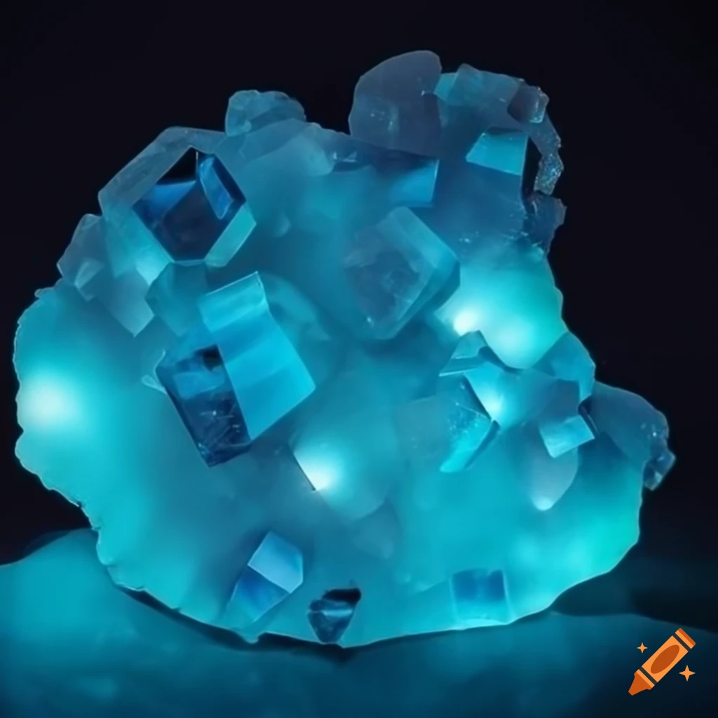 Glowing crystals