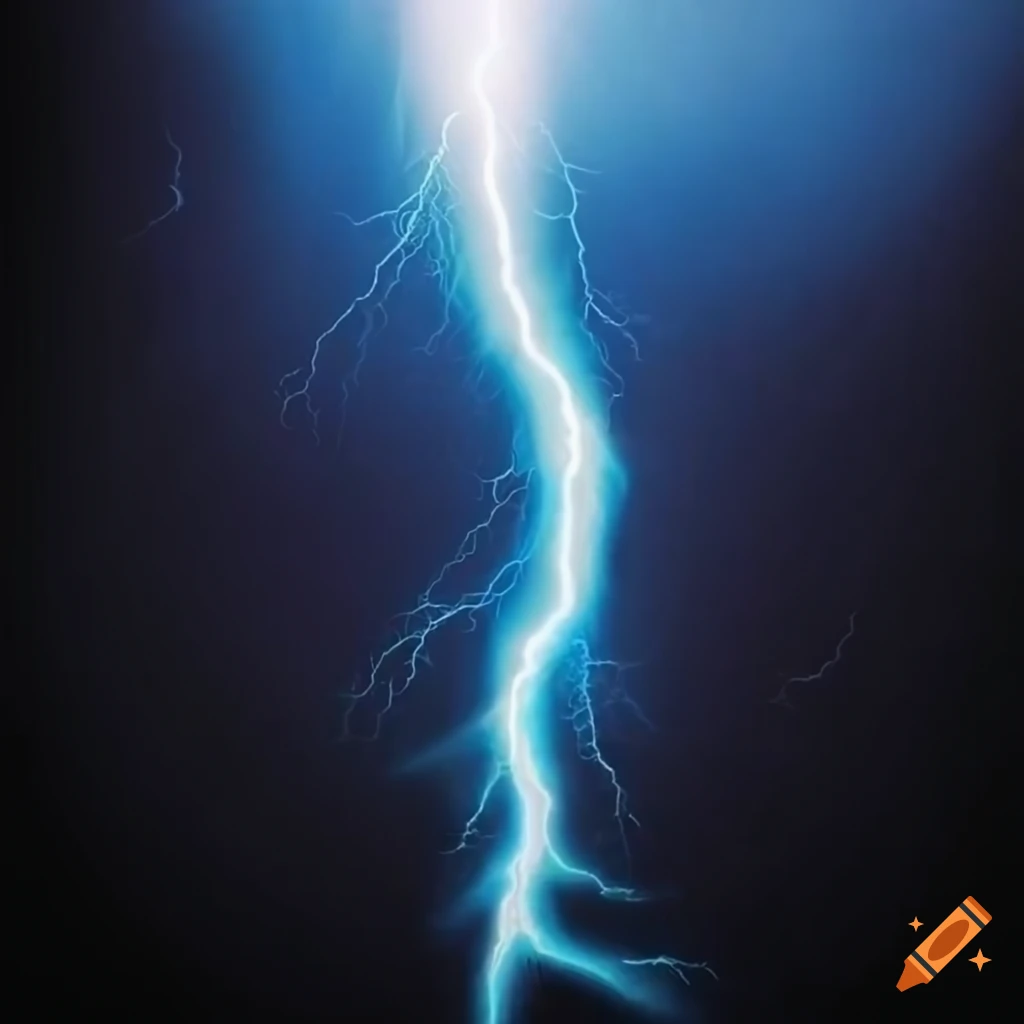 Vertical lightning burst effect on paper