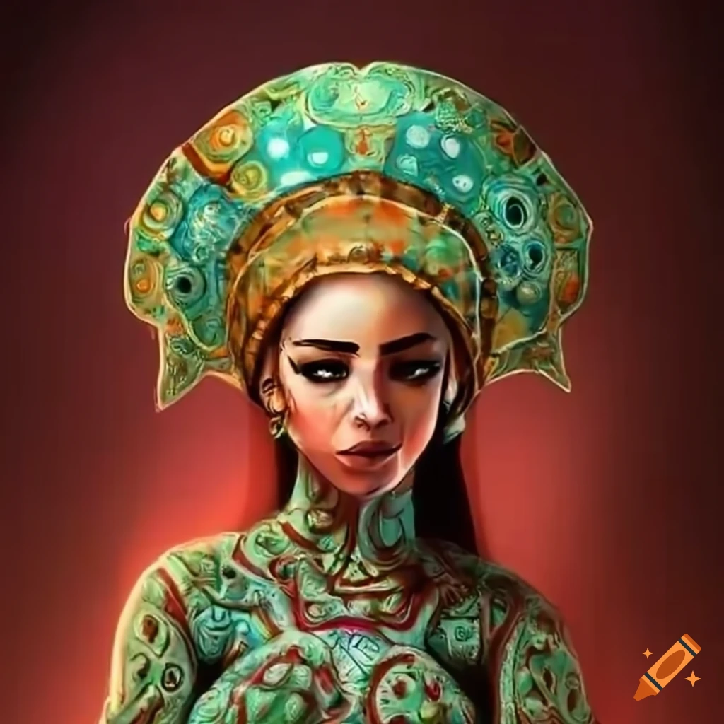 Humanoid turtle dancing waltz in Moroccan attire