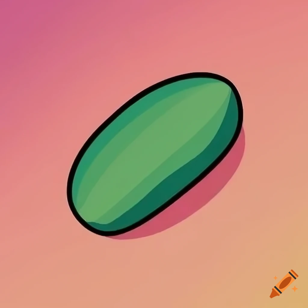 Bean in flat style