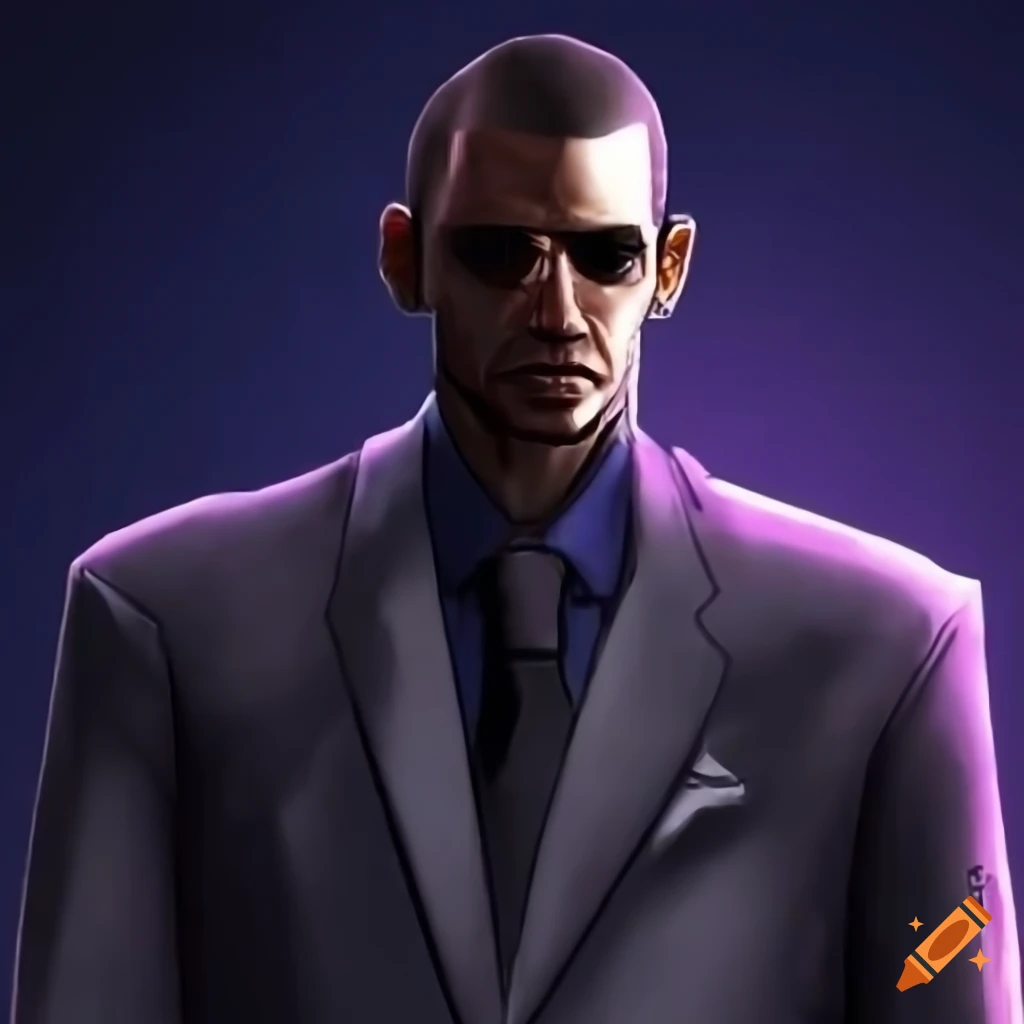 Gangster character resembling GTA San Andreas style