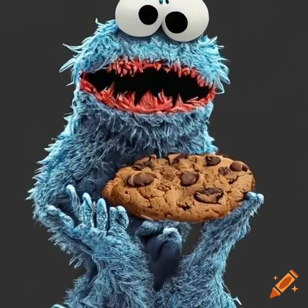 Tim Burton style Cookie Monster