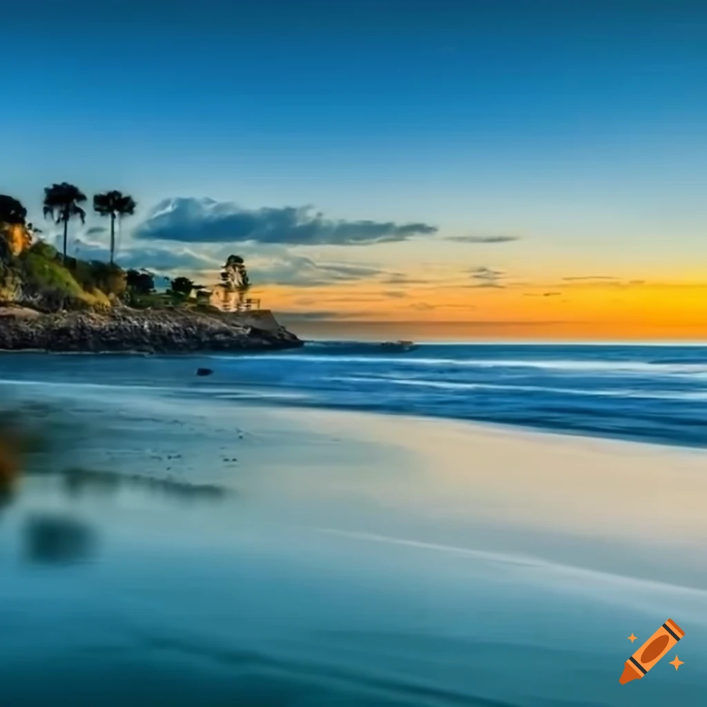 Animated oceanside landscape wallpaper