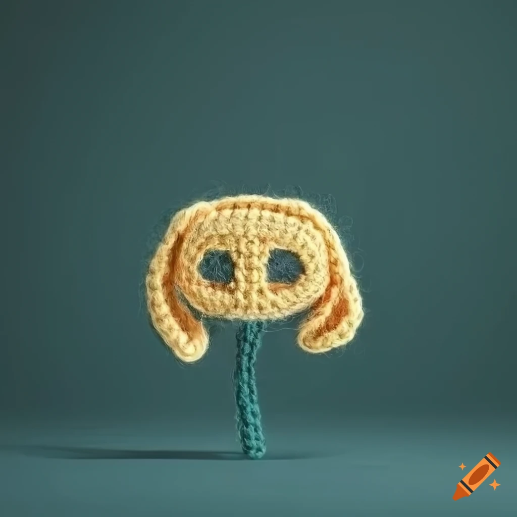 Amigurumi lemon crochet in Discord logo style