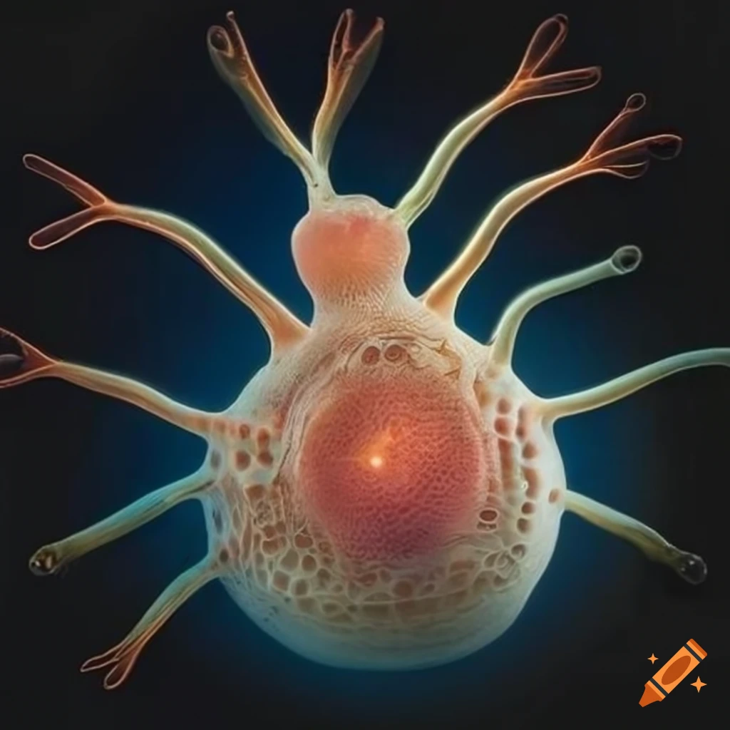 Glass microscopic animal