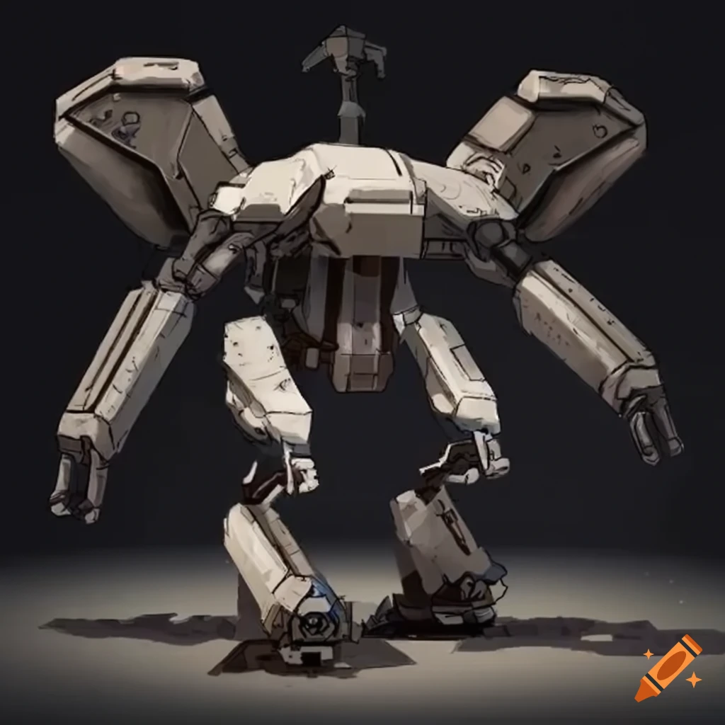 Fast and nimble bi-pedal mech design with insect and bird characteristics