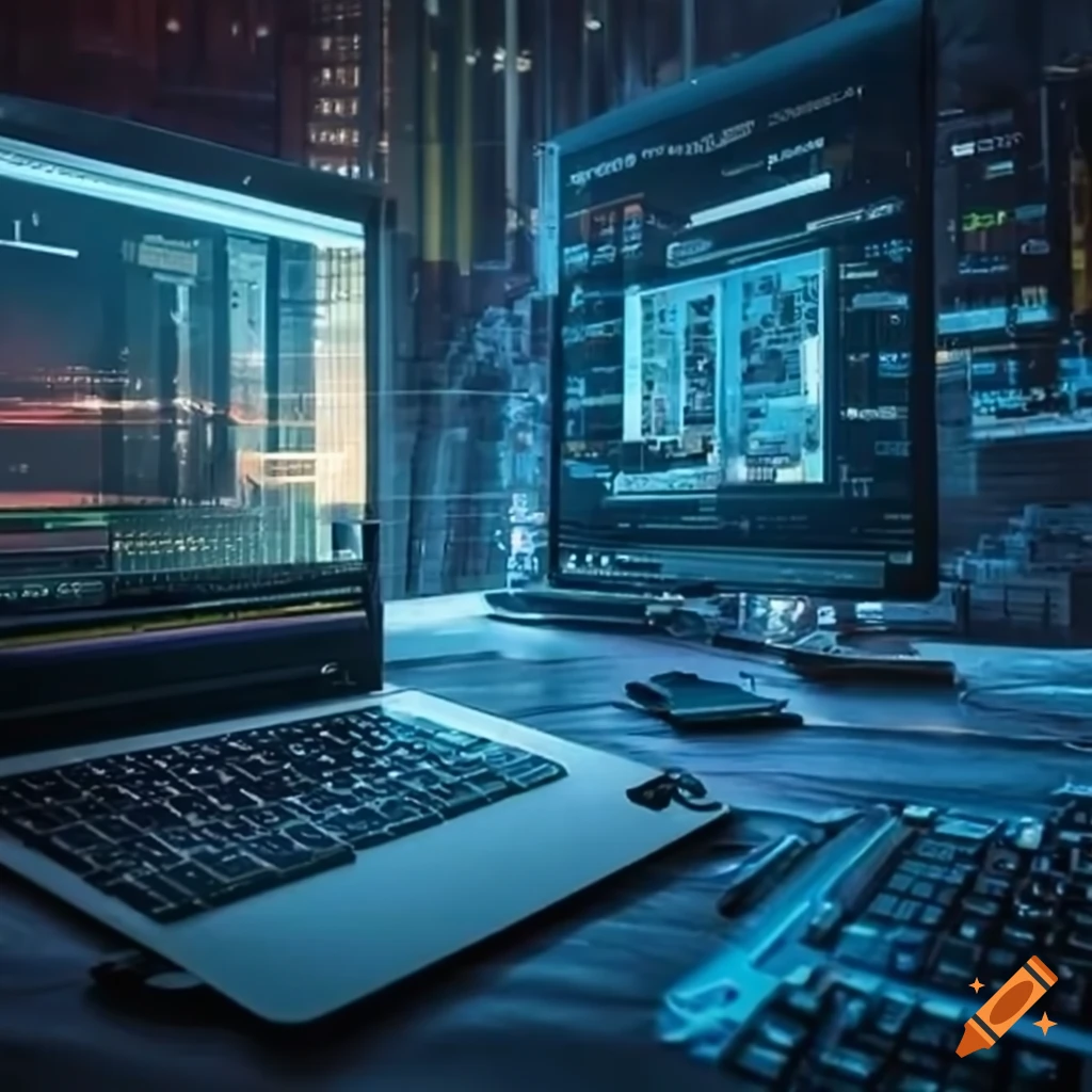 Web developer environment on Craiyon