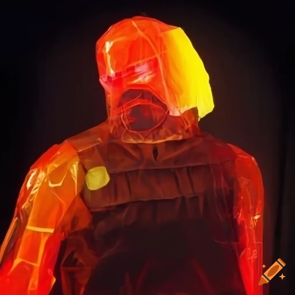 Gordon Freeman dancing in colorful translucent plastic bag