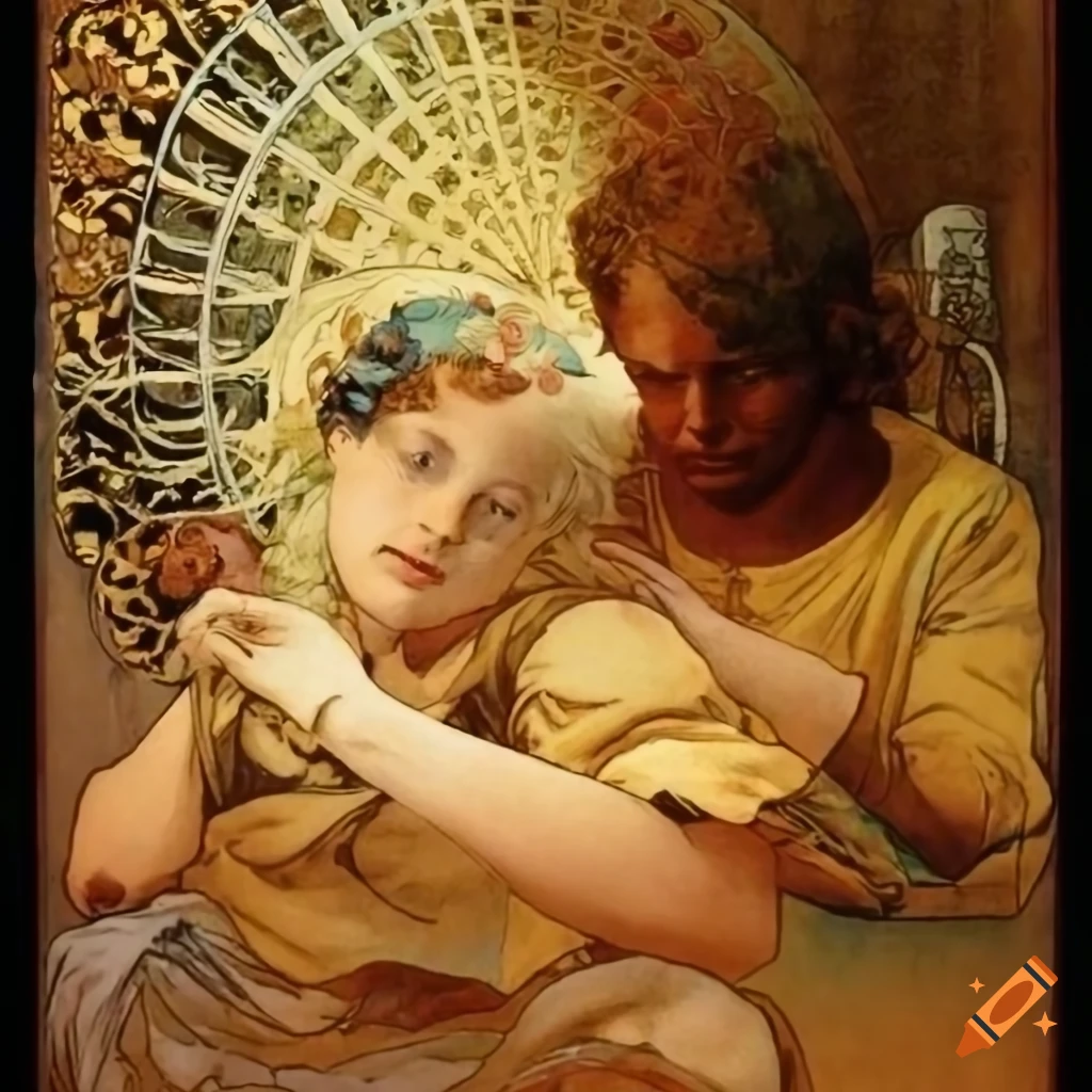 Vintage style graphic novel travel poster inspired by Alphonse Mucha, Norman Rockwell, James Gurney, and Andrew Wyeth in a Star Fox theme