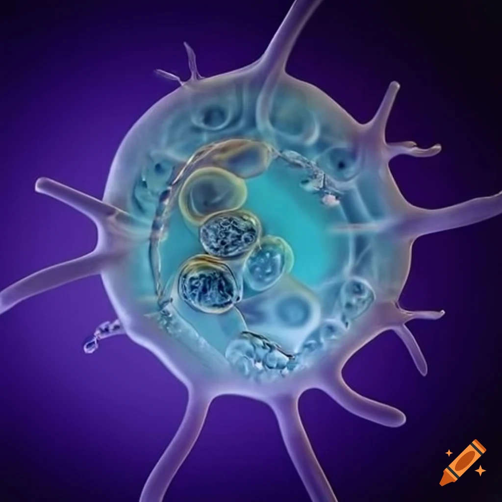 Glass microscopic animal