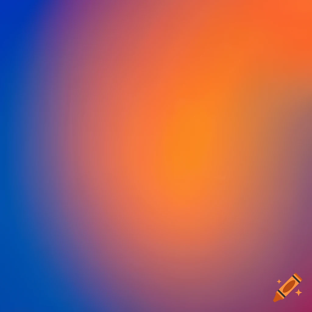 Abstract background with white hexagons transitioning from orange to blue