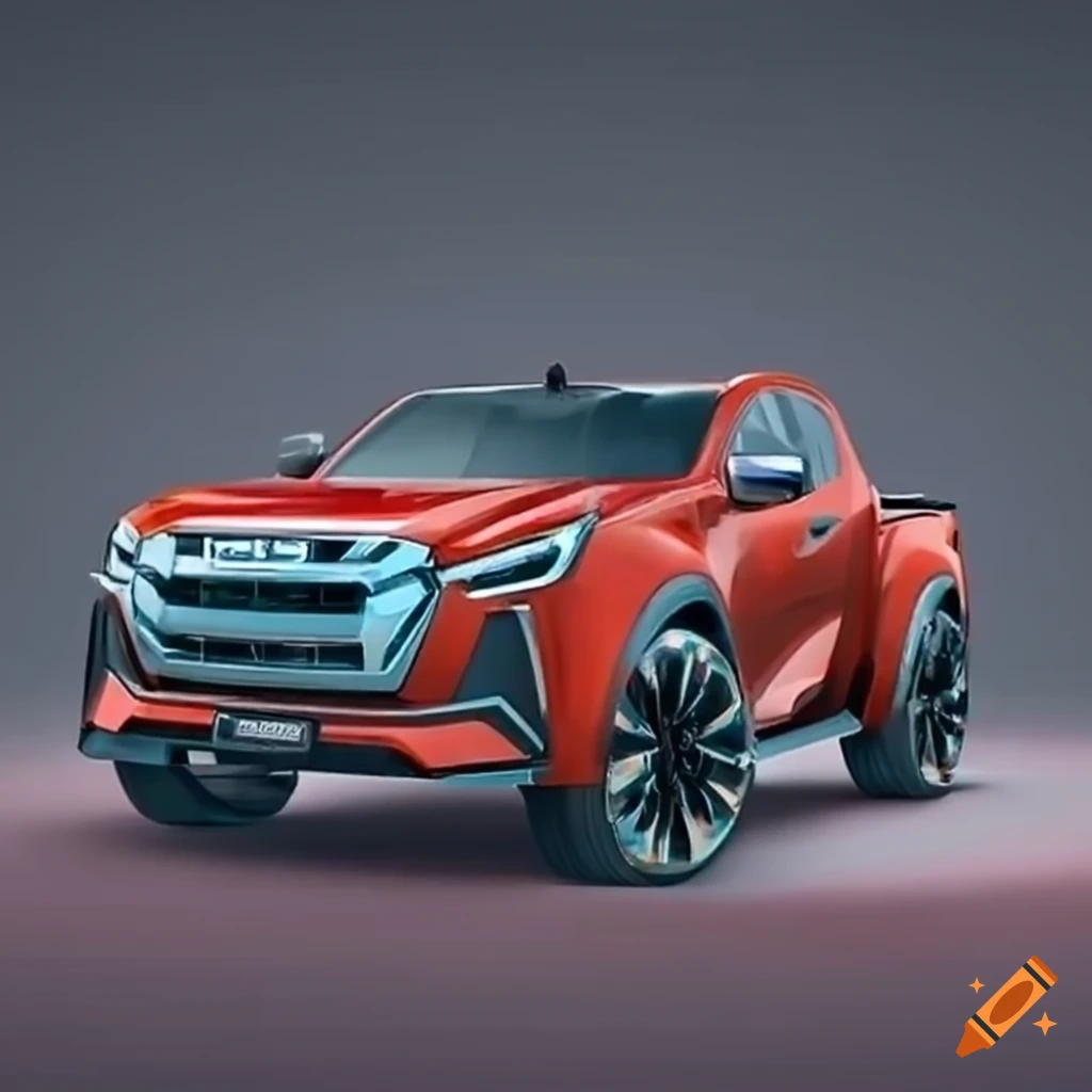 2025 isuzu d'max vision gran turismo pickup truck on Craiyon