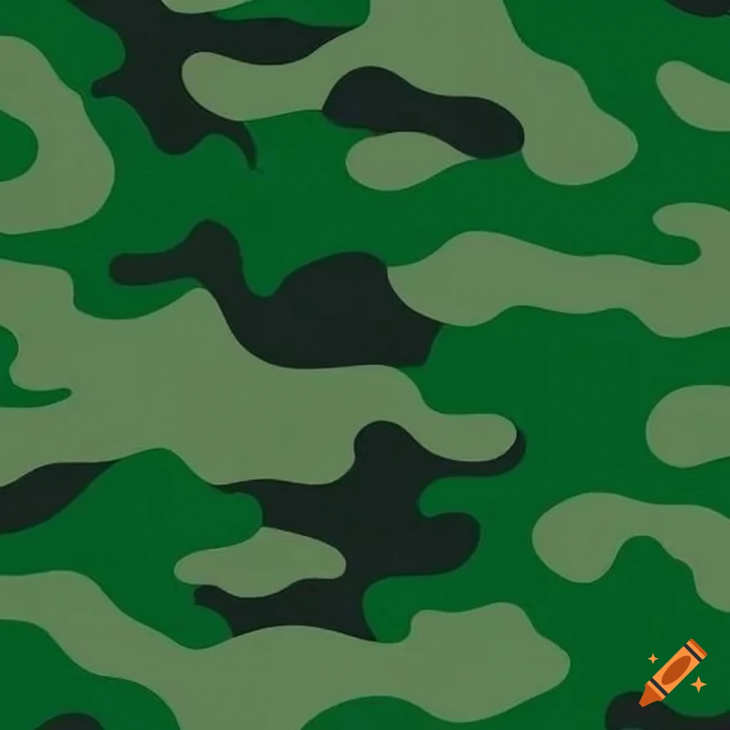 Camo pattern with shades of green similar to Indonesia's