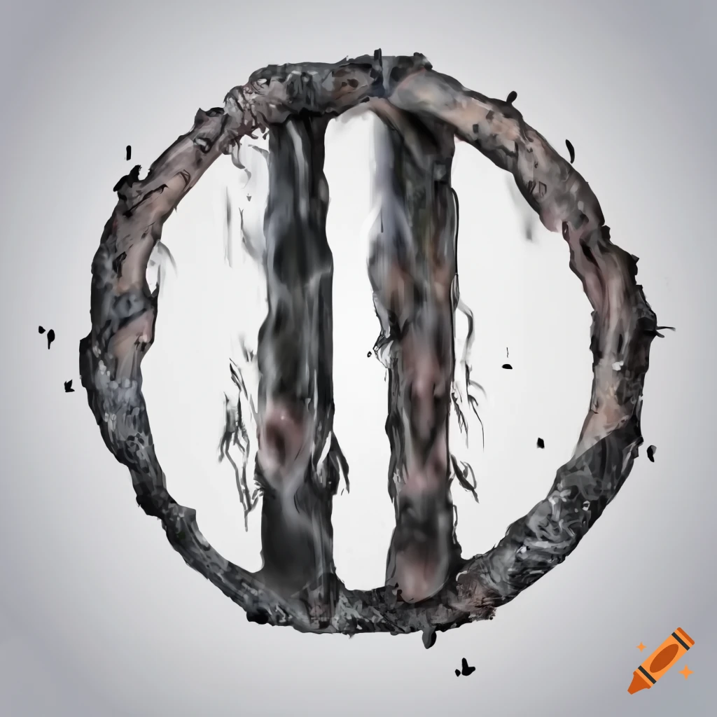 Rune symbol for the word "hole" on a white background