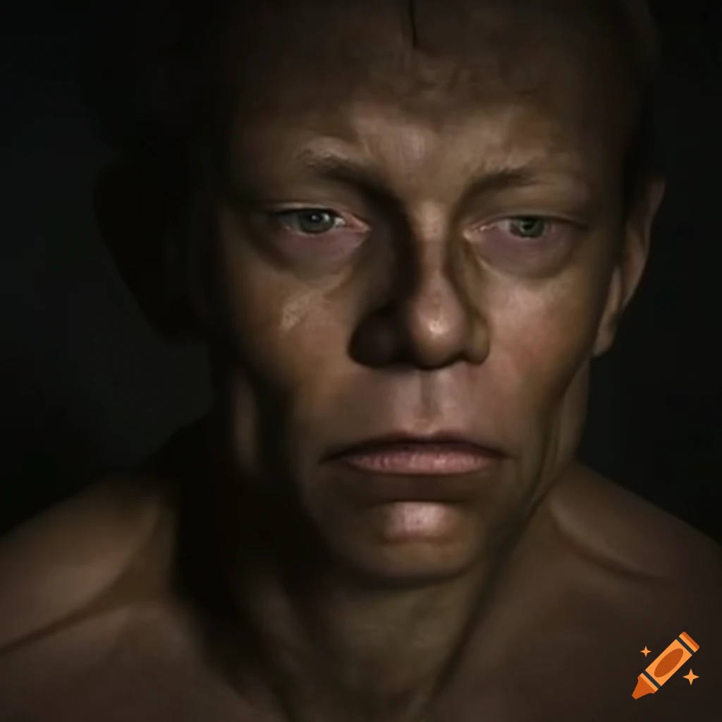 Person with a distant gaze