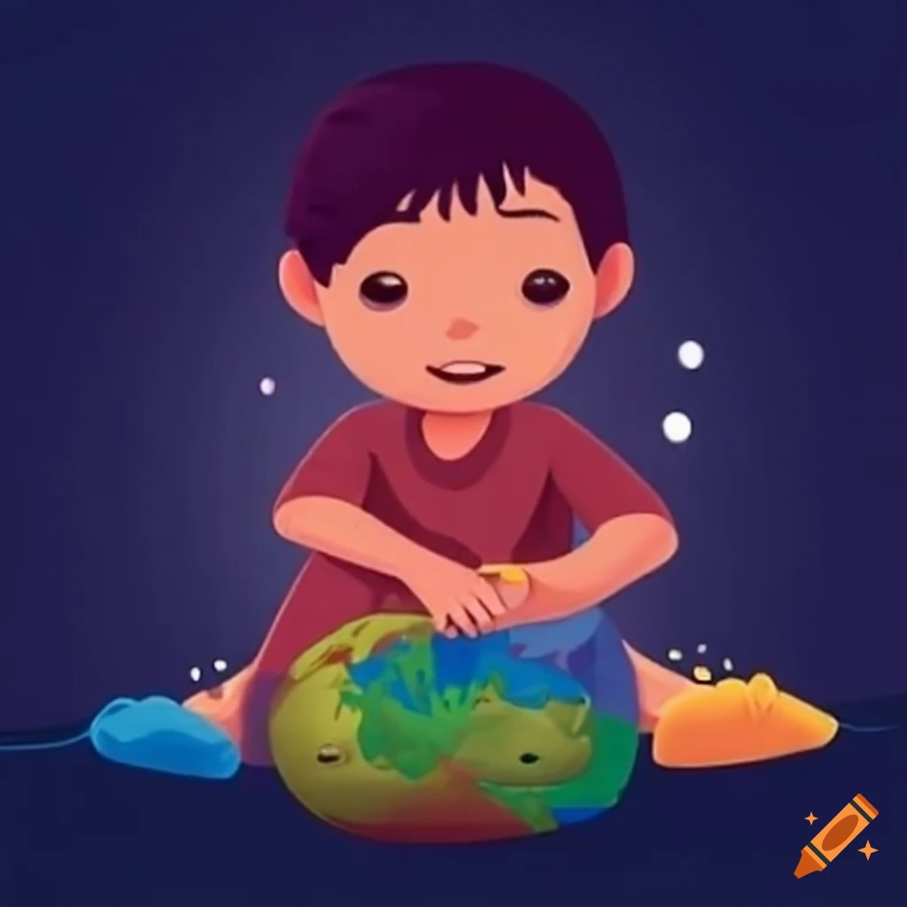 Rayane, a child dreaming of exploring the world