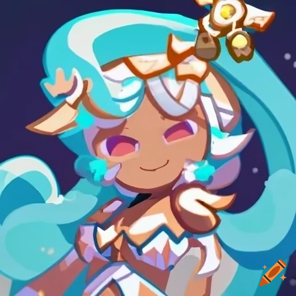 Cookie run with halo in an angelic and detailed design