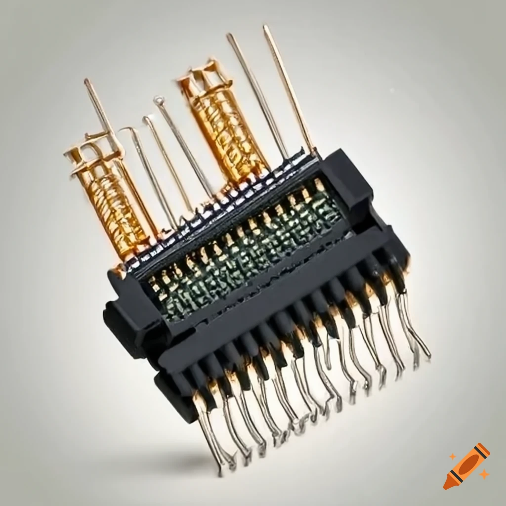 Complex computer connector with over hundred pins