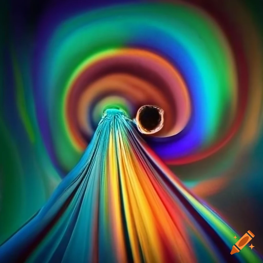Colorful smoke abstract art