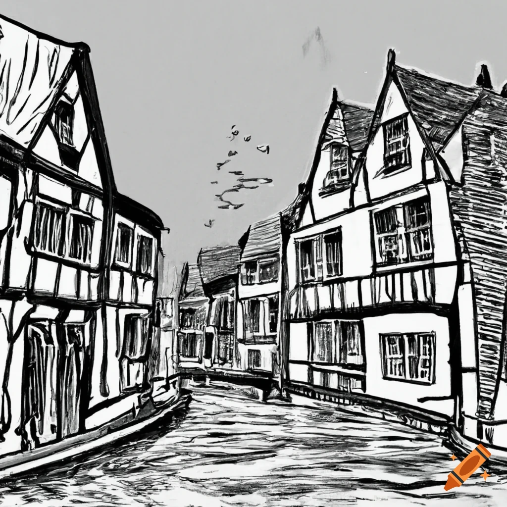 Row of Dutch houses along a canal with flowing water