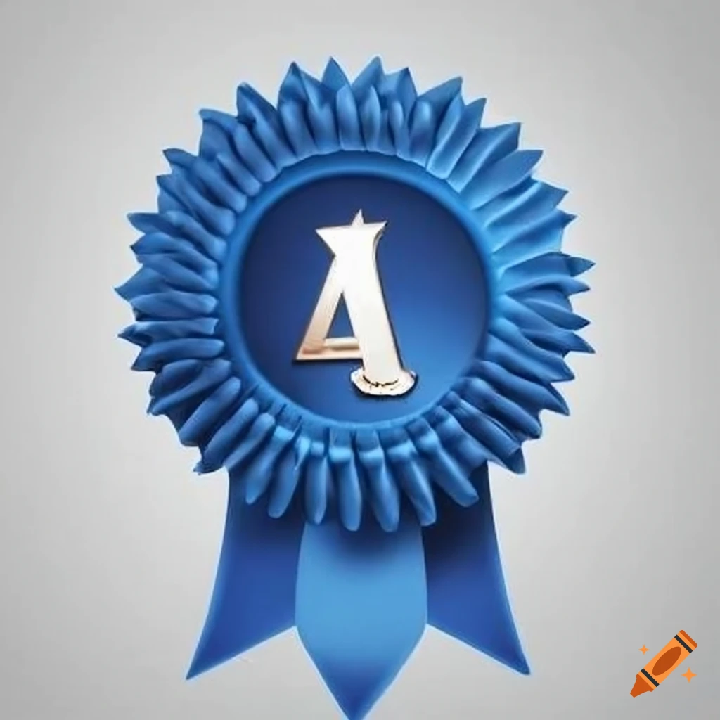 Blue ribbon for 1st place