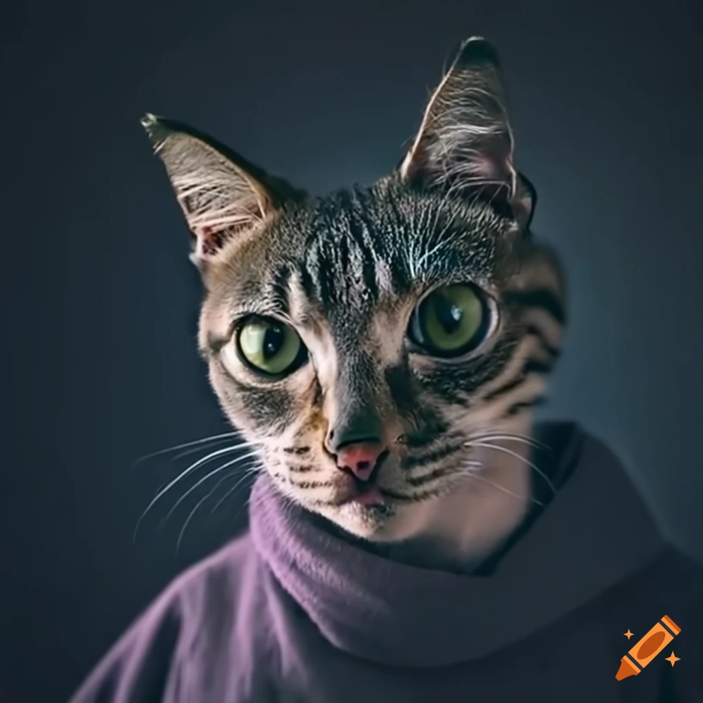 Elliot Page transformed into a house cat in a special effects scene