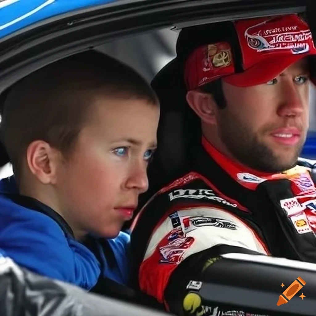 NASCAR driver Bubba Nissen on the track