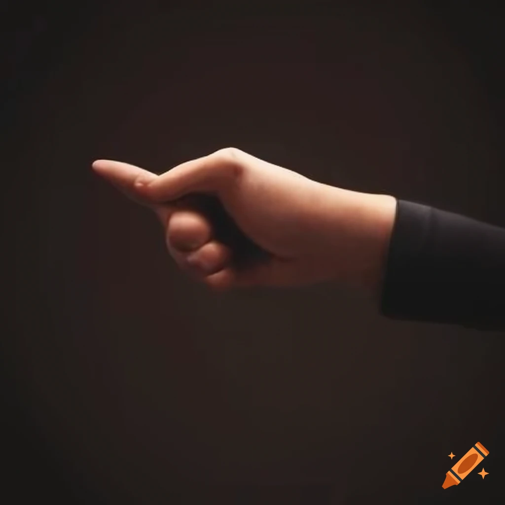 Pointing hand gesture