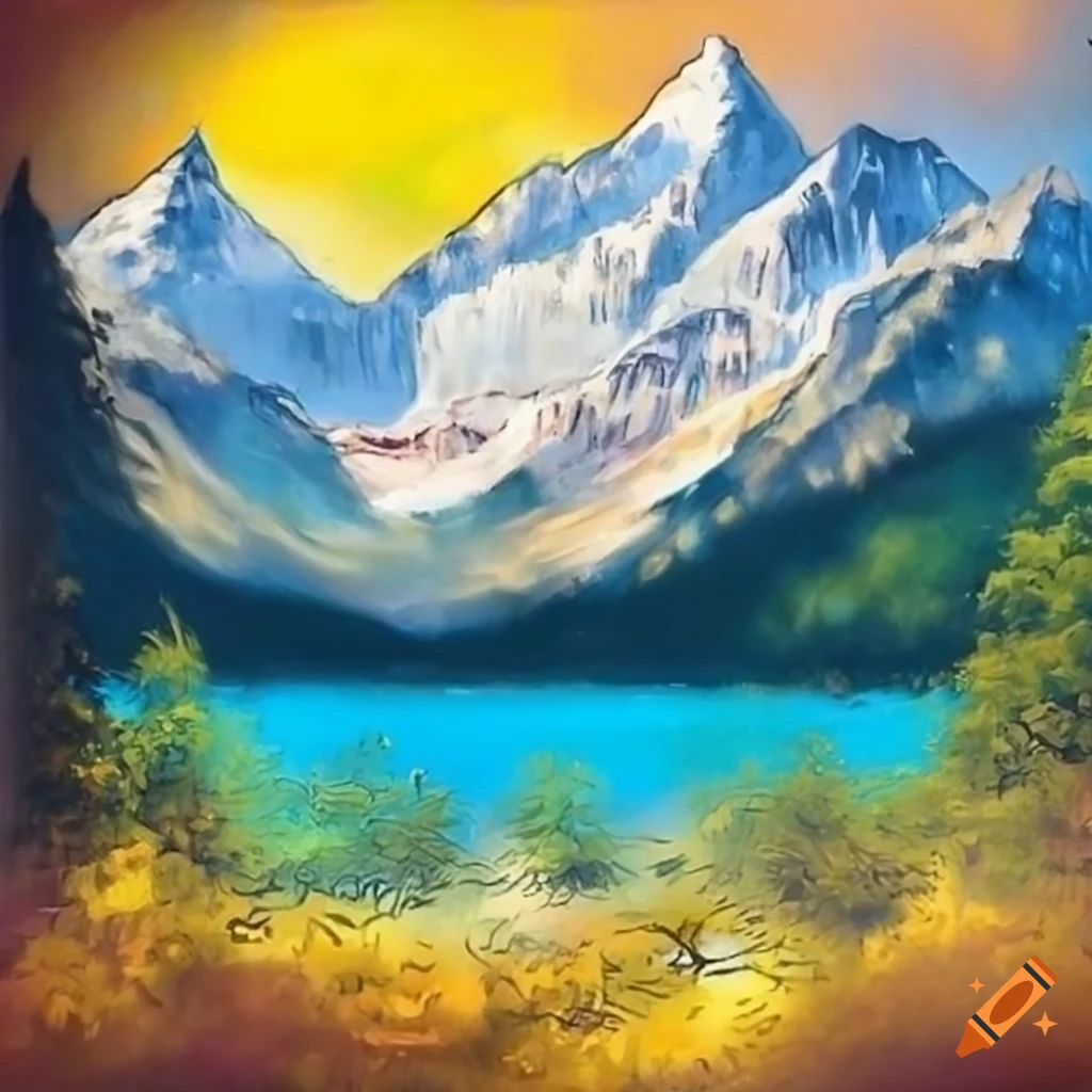 artwork-inspired-by-bob-ross-style-painting-on-craiyon