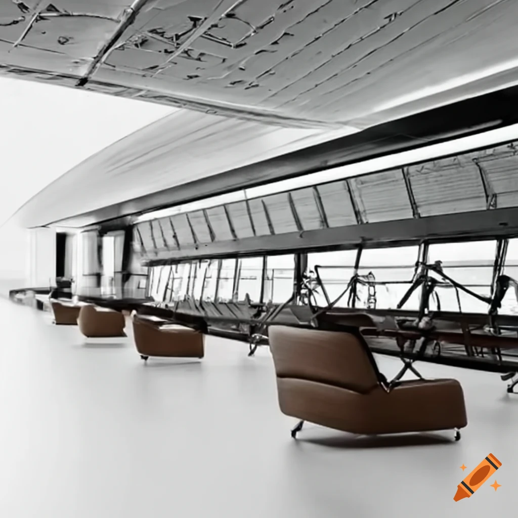 Airport furniture and advertisement