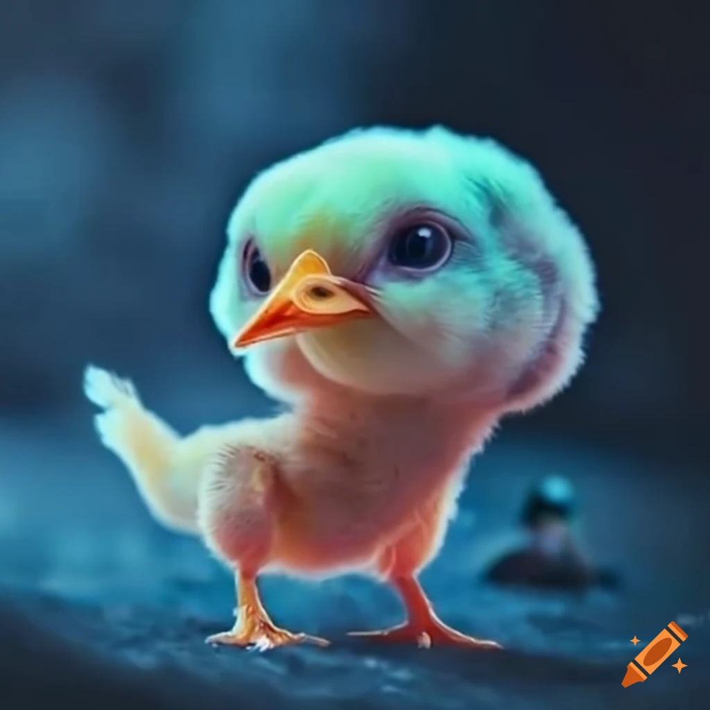 Baby chickens aboard a star wars spaceship on craiyon