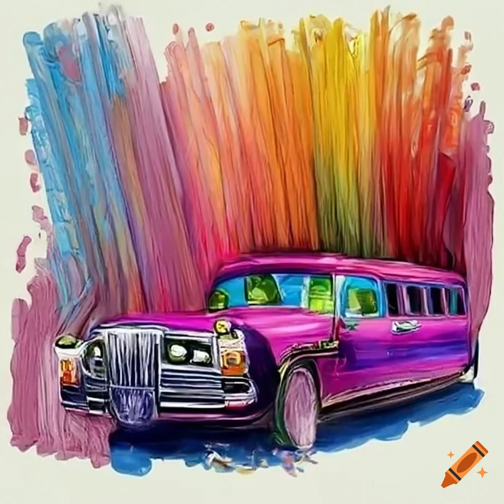 Crashed limousine