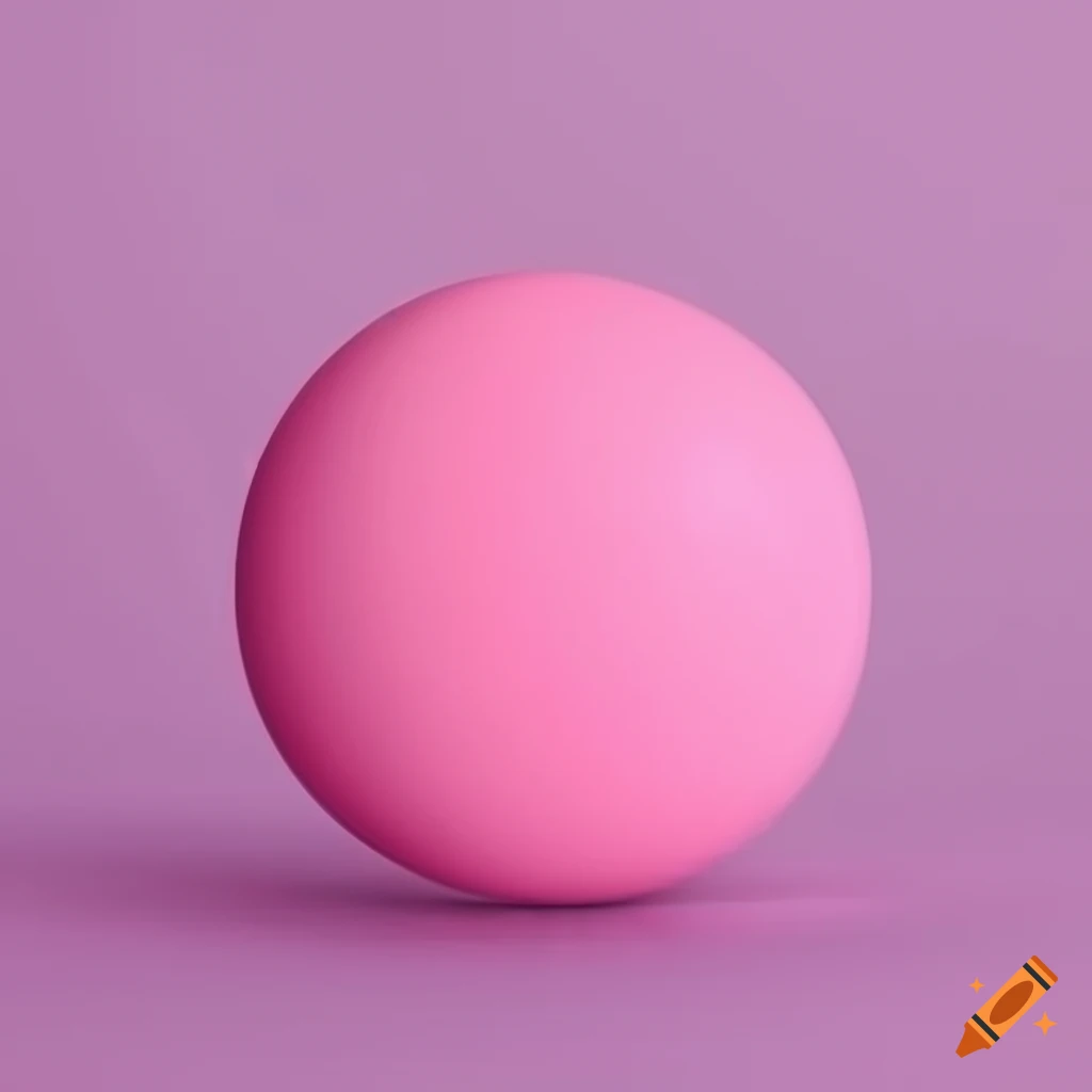 Pink minimalism sphere