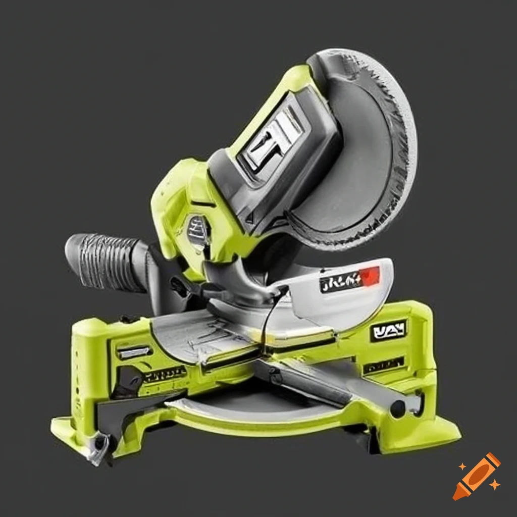 Ryobi 40 volt miter saw on Craiyon
