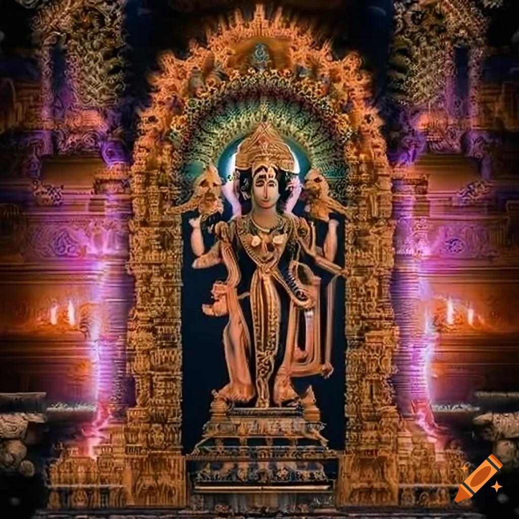 Hindu temple fractal