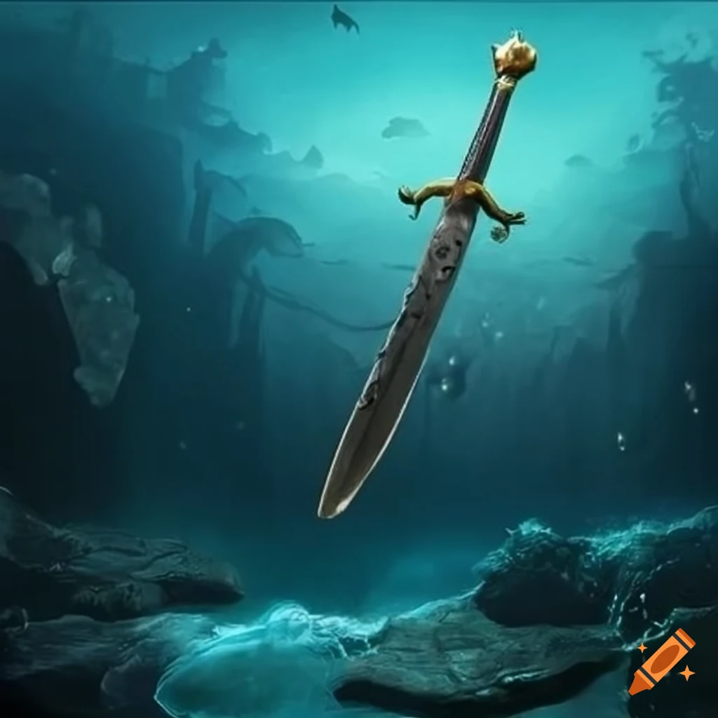 Pirate sword underwater