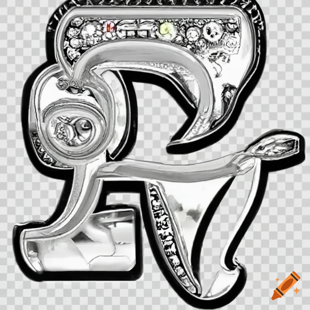 Shiny 3D diamond with anime Japanese text