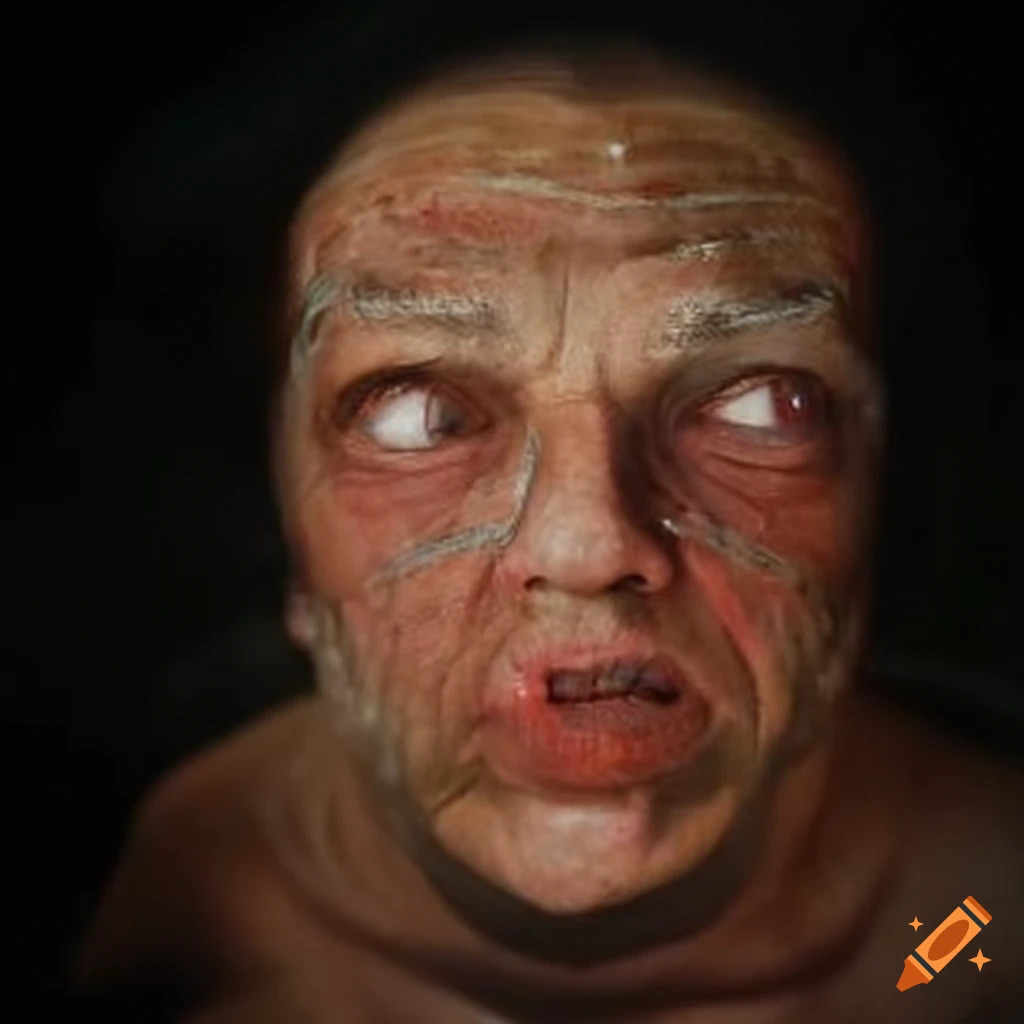 Hyperrealistic portrayal of God's true face