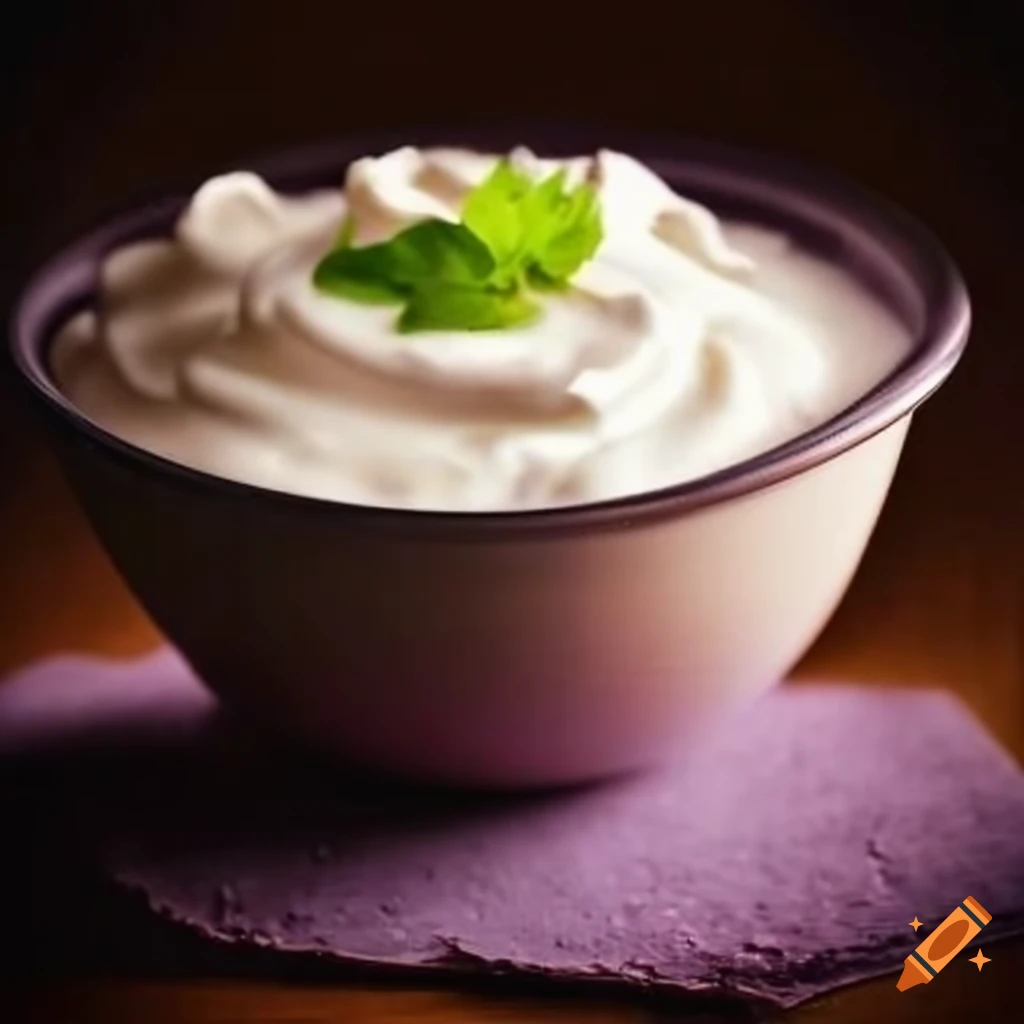 Bowl of yogurt