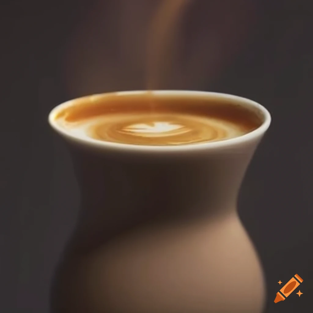 Perfect cup of coffee with hyperrealistic details
