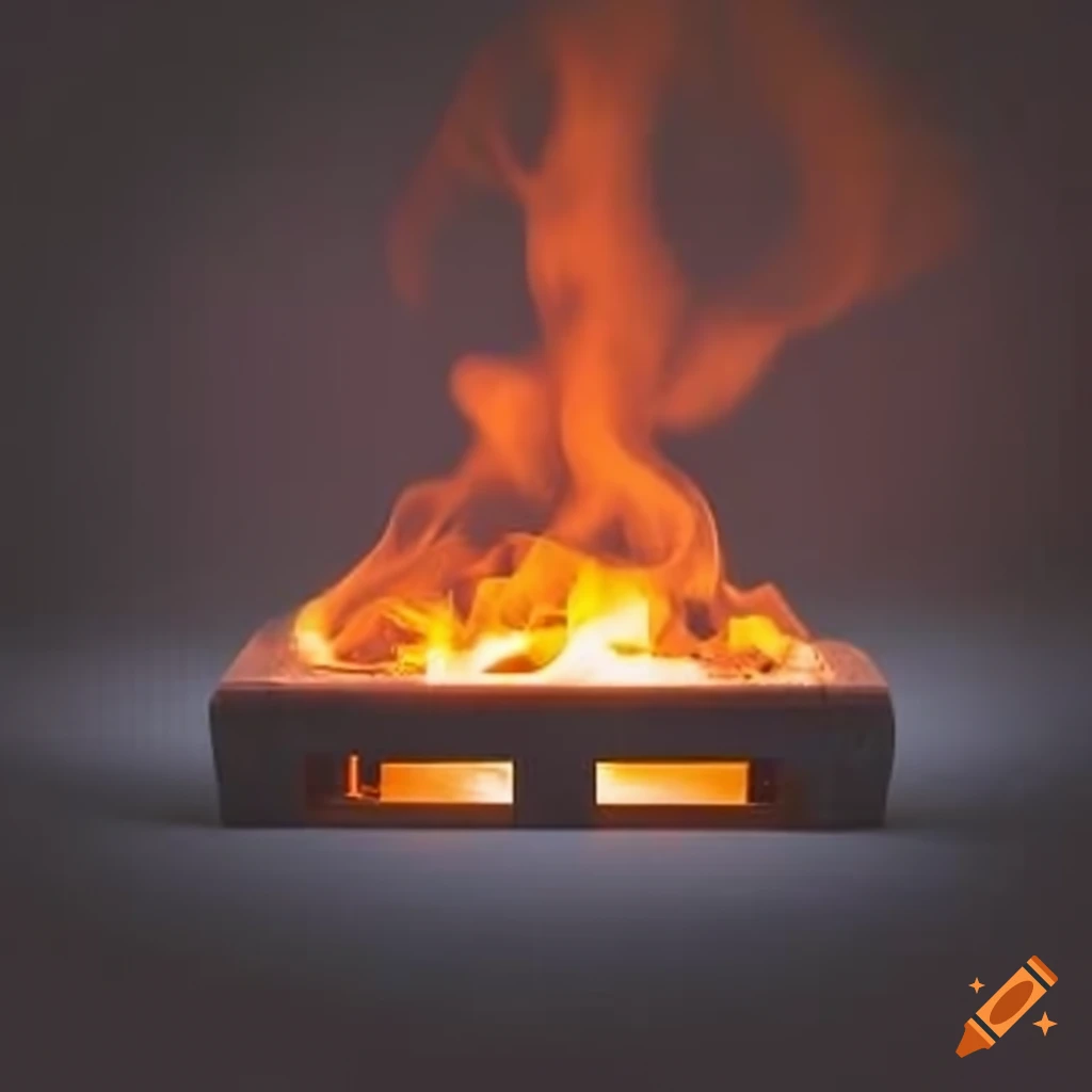 Plastic pallet fire hazard on Craiyon