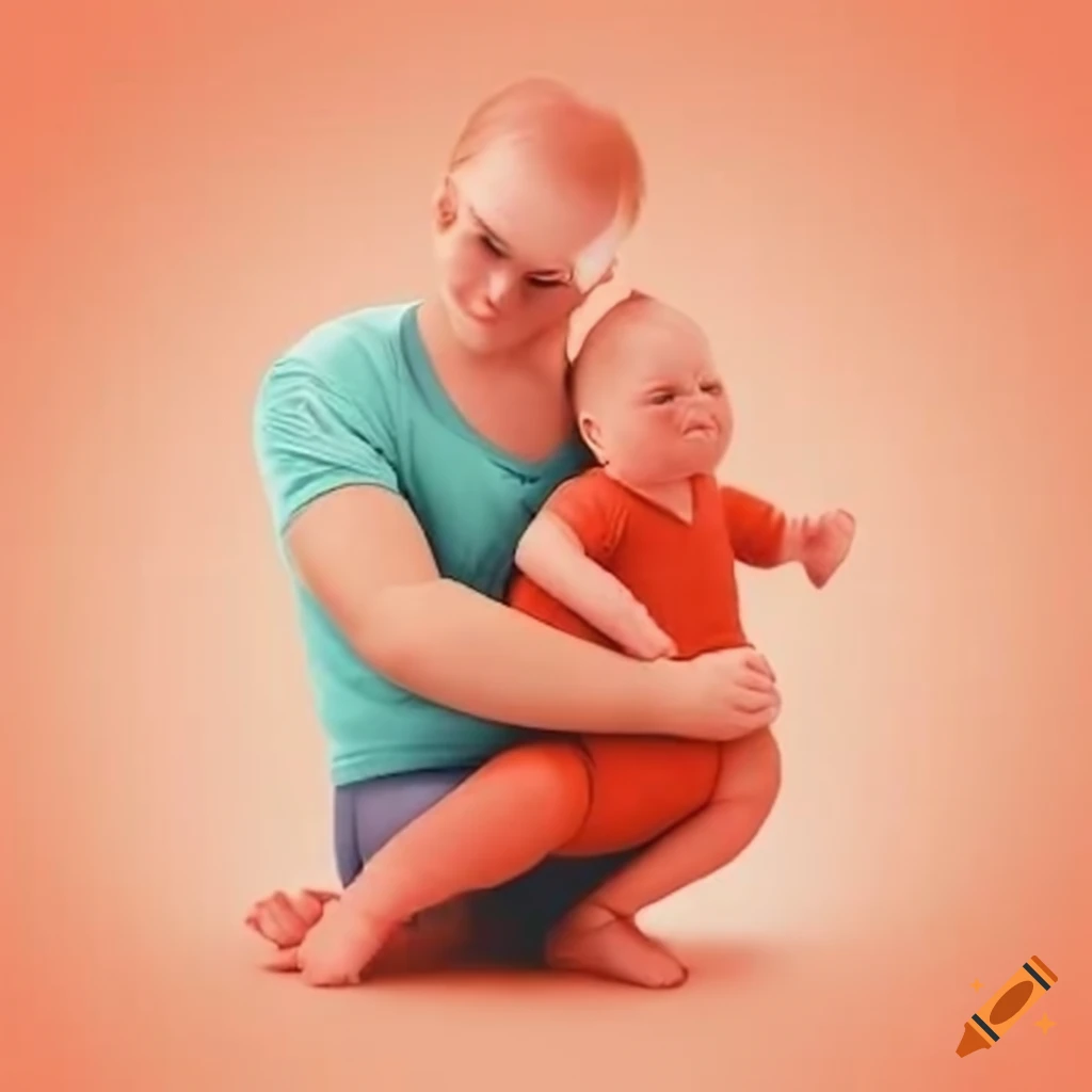 Dad holding the baby