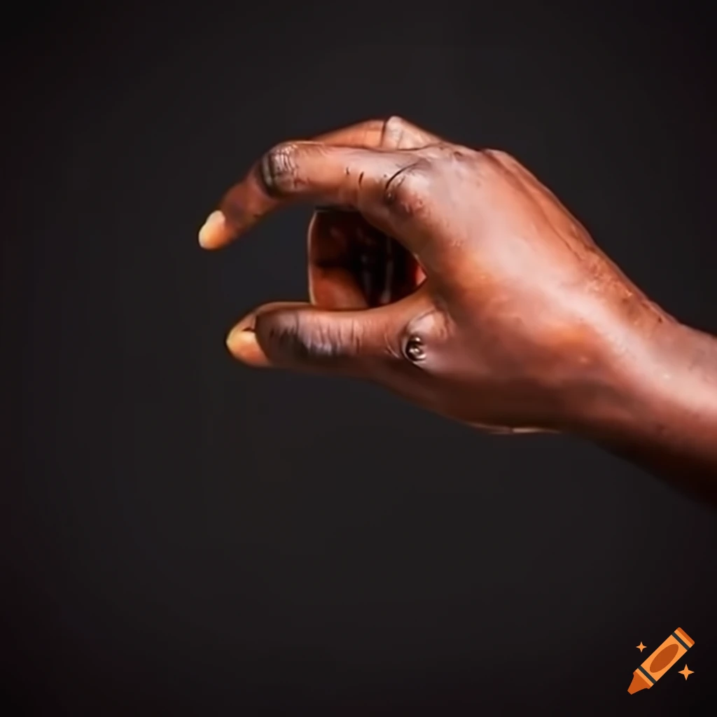 African man pointing at a spider on the ceiling