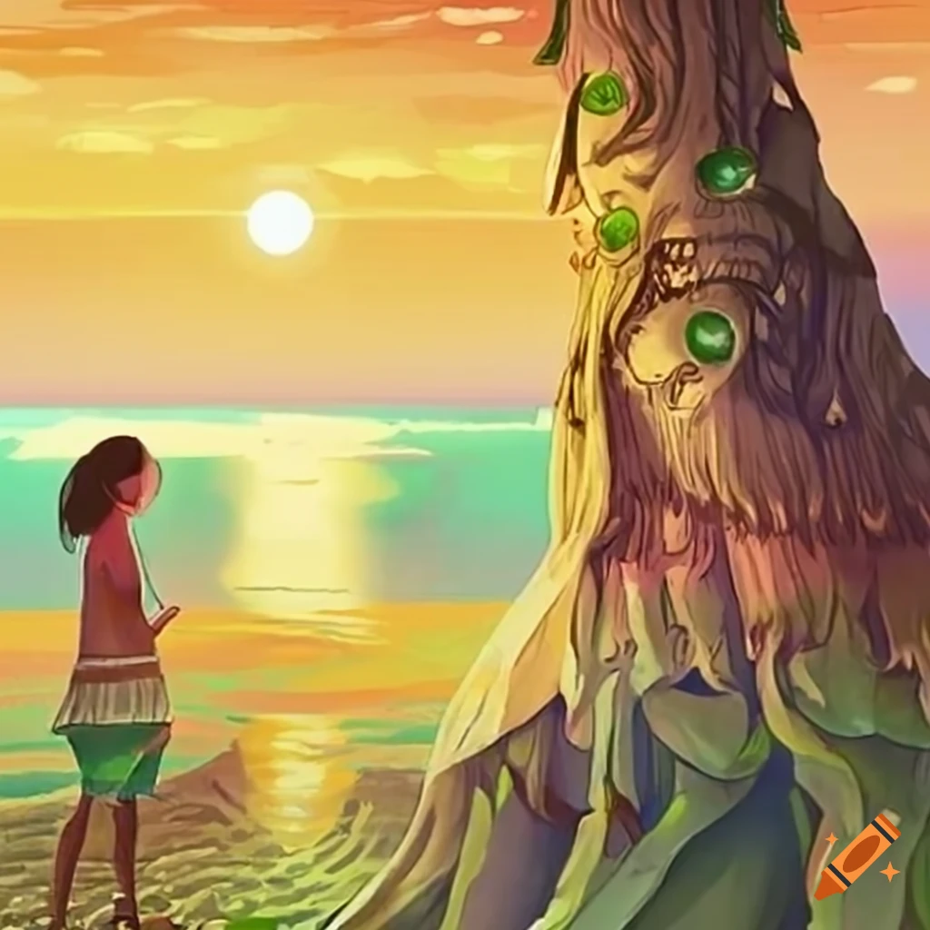 Illustration depicting the essence of a storybook in a beautiful Bicol region