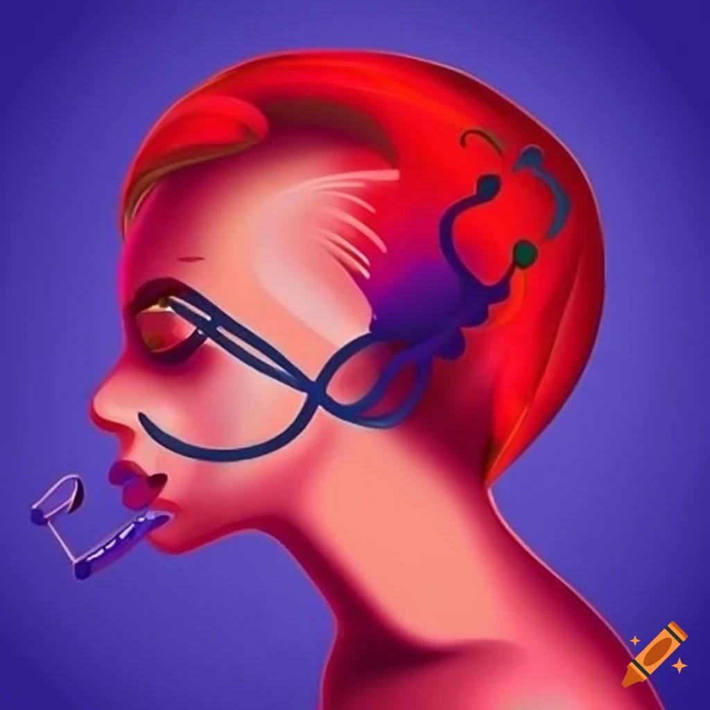 Freedom of expression poster with open mouth and broken lock