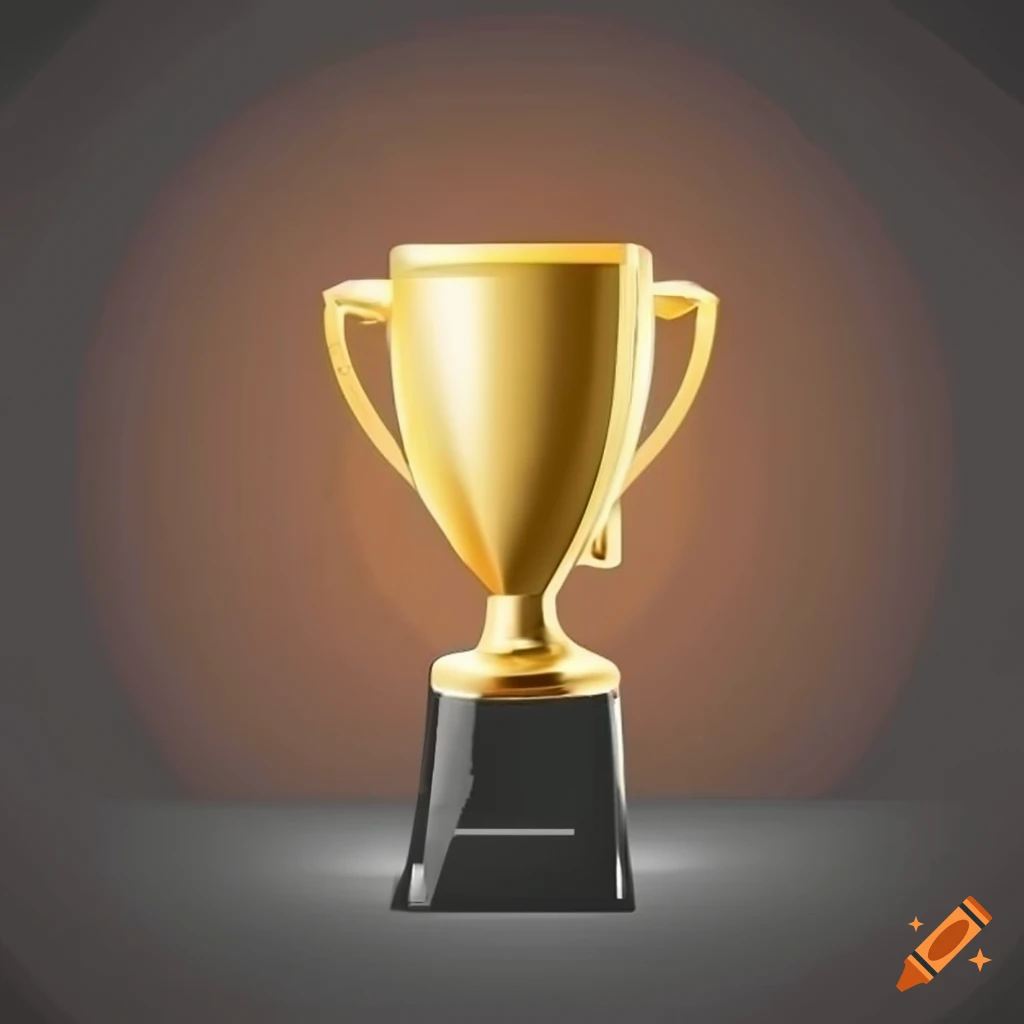 Golden trophy with "Top Caller Award" inscription and phone icon