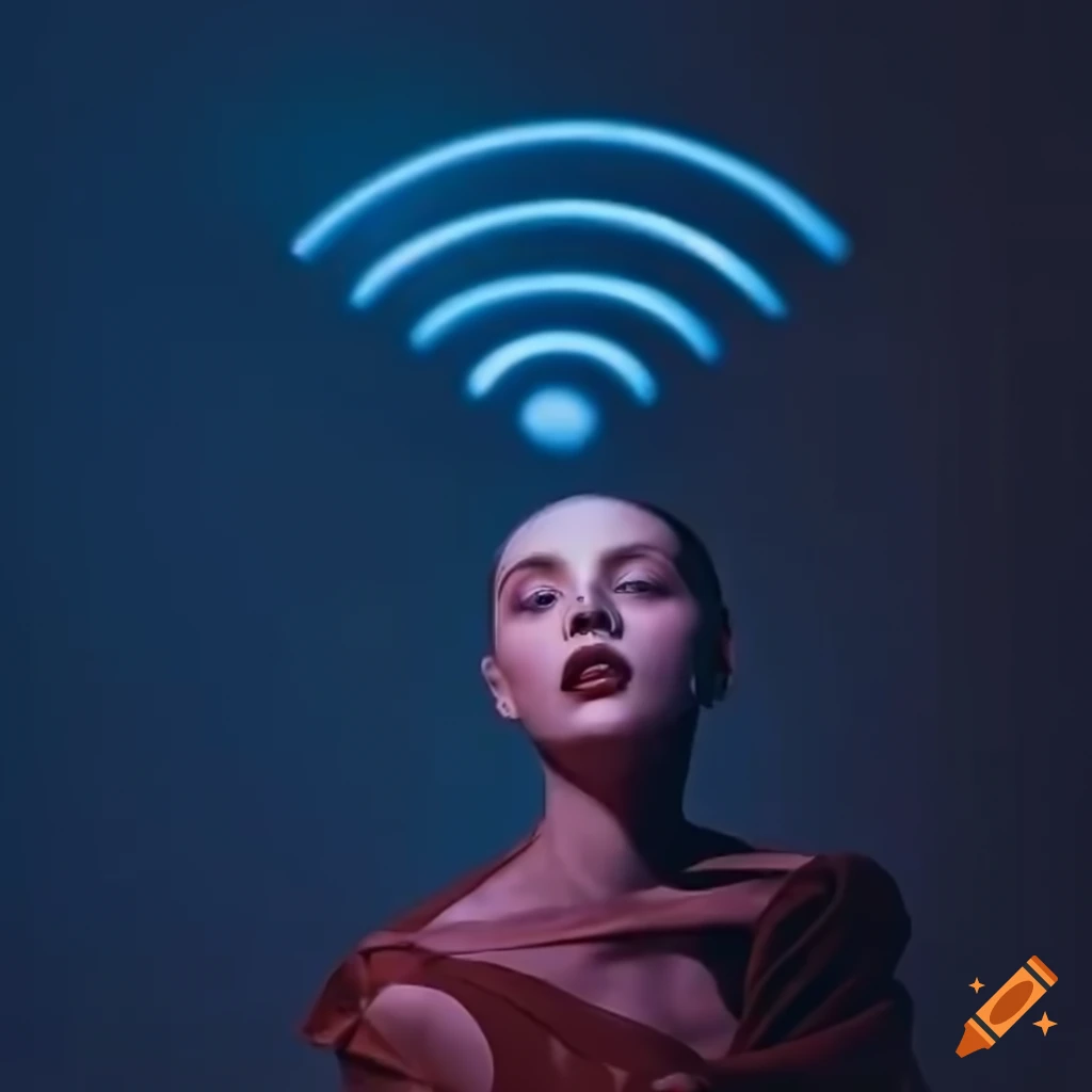 WiFi signal icon on white background
