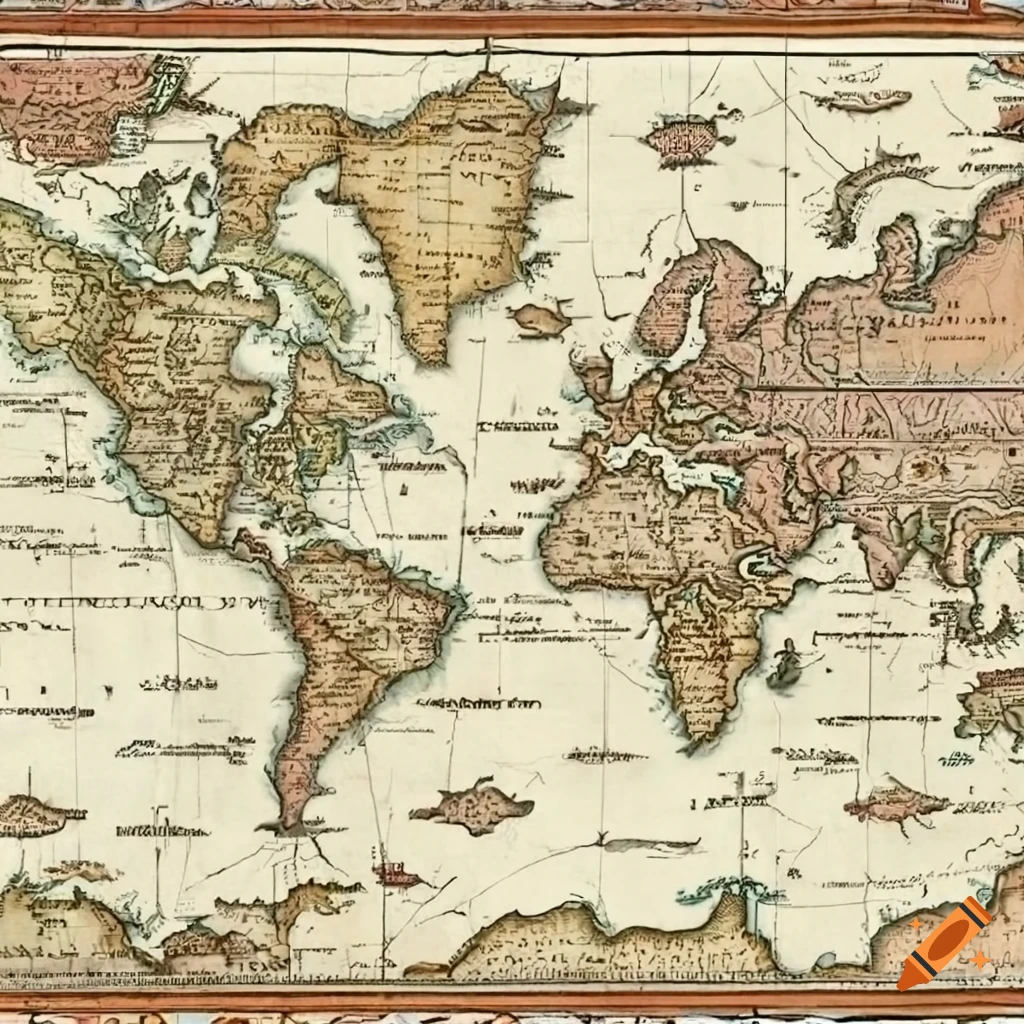 Ancient map wallpaper